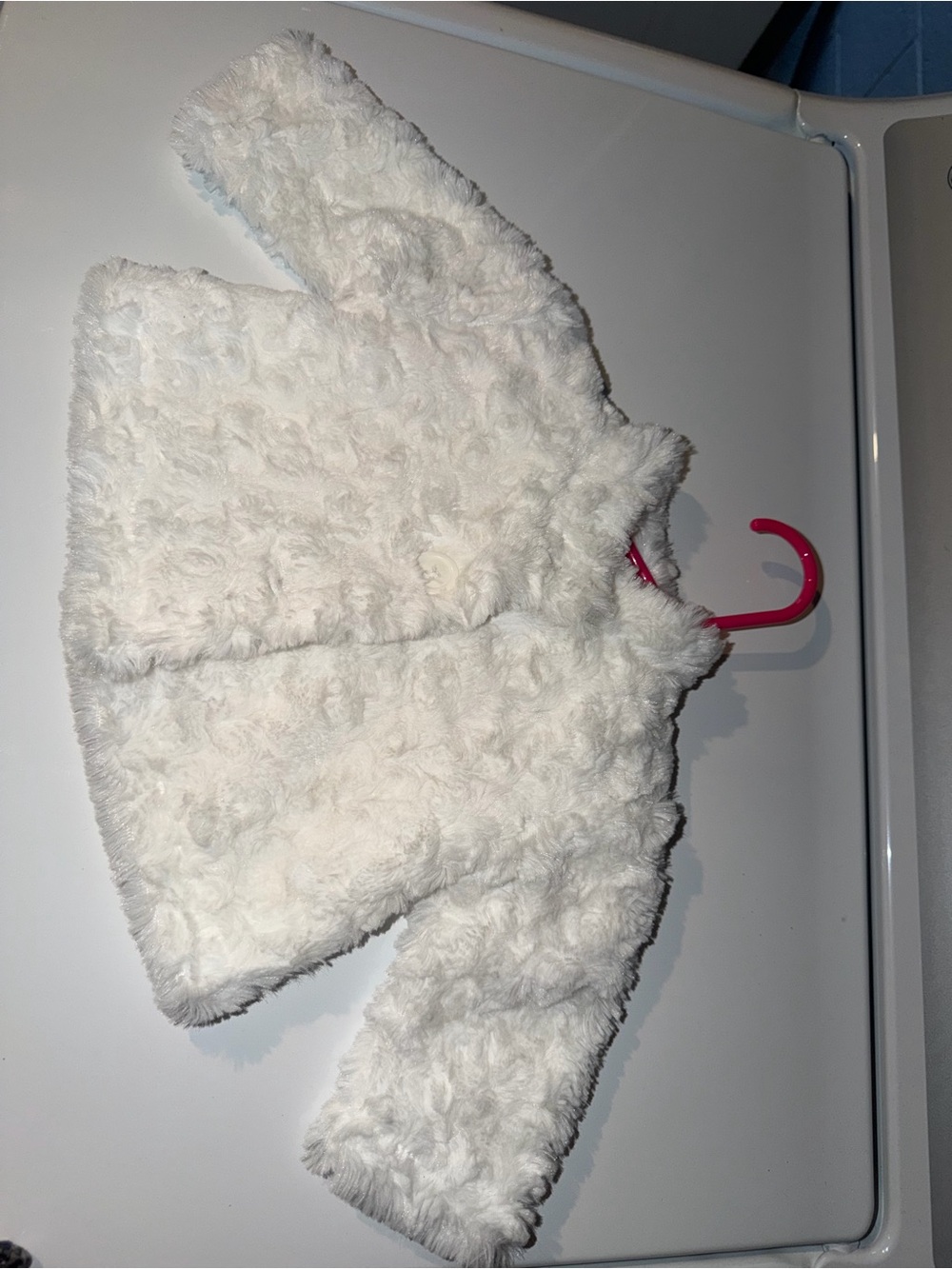 Cozy Kids Plush Puffer Jacket - White